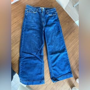 Paige Denim Wide Leg Ankle Jeans